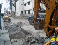 Iniciaron trabajos de reparación de la carrera 4ta entre calles 3ra y 2da  del centro de la ciudad