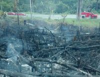 Incendio forestal fue provocado