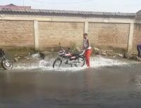 Se presentó un daño en tubería matriz de agua potable en el sector del antiguo retén