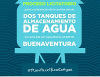 Inició licitación internacional para el proceso de contratación de los tanques de Loma Alta para acueducto de Buenaventura