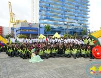 Policía realizó el 5to Carnaval de la Alegría en Buenaventura