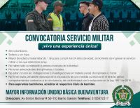 Se encuentran abiertas las inscripciones para prestar el servicio militar como Auxiliar de Policía en Buenaventura