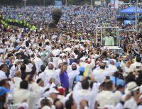 “Constructores de la paz, promotores de la vida”, mensaje del Papa Francisco en su homilía en el parque Simón Bolívar en Bogotá