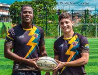 Gran partido de Rugby pro fondos jóvenes David Henríquez y Daniel Torres que viajan a Alemania