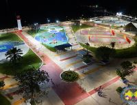 La Administración Distrital hizo recorrido por obras de la primera fase del Malecón Bahía de la Cruz analizando el estado de la obra