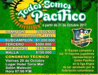 Se encuentran abiertas las inscripciones para el Primer Torneo de Futsal Todos Somos Pacífico