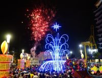 Se encendió el alumbrado navideño en Buenaventura