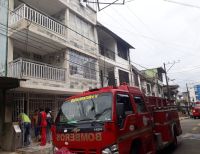 Una persona resultó lesionada por contacto con red de alta tensión e incendio en la Calle 20