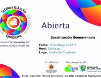 El 15 de mayo se llevará a cabo socialización de la convocatoria “La Cultura Está en Vos” 2018 en Buenaventura