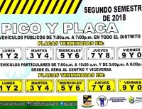 Así quedó la rotación del pico y placa en Buenaventura para el segundo semestre de 2018