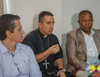 Monseñor Rubén Darío Jaramillo Montoya, obispo de Buenaventura, habla sobre obras y equipamiento del hospital