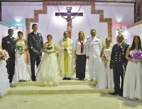 Se realizó emotiva ceremonia de matrimonios colectivos en la Fuerza Naval del Pacífico