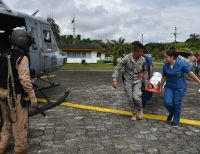 La Armada Nacional realizó la evacuación de una menor embarazada en La Plata con problemas médicos