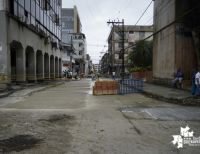 Recuperación de la calle segunda frente a la Alcaldía avanza a buen ritmo