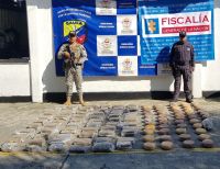 Fueron incautados 105 kilogramos de marihuana que estaban listos para su exportación