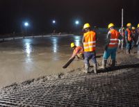 Se realizó la fundición de concreto en la base de los tanques de almacenamiento de agua de Loma Alta en Buenaventura