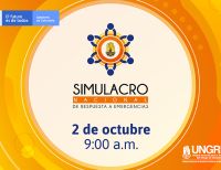 Me informo, planifico y respondo: simulacro nacional de respuesta a emergencias el miércoles 2 de octubre