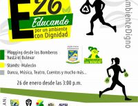 Participa en la carrera atlética Plogging E26