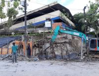 La Alcaldía Distrital de Buenaventura construye el muro de contención de la Institución Educativa San Rafael