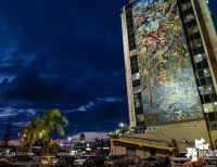 Se mejoró la iluminación del mural Buenaventura 450 años al Cosmos y la Plazoleta del Centro Administrativo Distrital