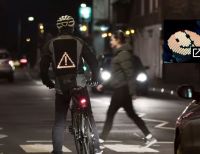 Una chaqueta con Emojis: la idea de Ford para prevenir los accidentes entre ciclistas y conductores