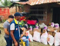 La Alcaldía Distrital de Buenaventura entregó ayudas humanitarias a familias afectadas por incendio