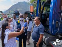 Fue instalado el puesto de control en el peaje de Loboguerrero como medida de contención frente a la neumonía Covid-19