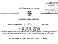 A través del Decreto 990, Gobierno establece medidas para municipios según su nivel de afectación por COVID-19