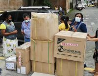 Llegaron nuevas donaciones para que el personal médico pueda atender de forma biosegura a personas afectadas por la pandemia de la COVID-19 en Buenaventura