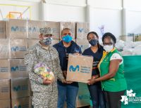 La Fundación Telefónica Movistar entregó donación de mercados y kits de bioseguridad a la Alcaldía Distrital de Buenaventura