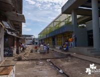 Avanza a buen ritmo la desafectación de los alrededores de la plaza de mercado José Hilario López de Pueblo Nuevo