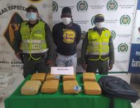 Fue judicializado un hombre por transportar más de 7 kilos de marihuana en un morral