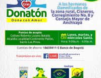 La Alcaldía Distrital inició una campaña de Donatón para las familias damnificadas en la zona rural de Buenaventura