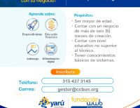 Abiertas las inscripciones para el Programa de Emprendimiento y formalización 'Ruta Yarú'