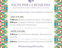 Pacto por la búsqueda de las personas desaparecidas en Buenaventura, anuncia el Sistema Integral de Verdad, Justicia, Reparación y No Repetición