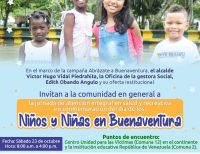 La Administración Distrital y el Despacho de la Gestora Social realizarán jornada de atención integral en salud y recreativa para los Niños en la ciudad