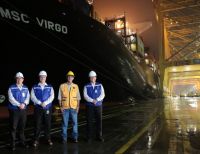 La Sociedad Portuaria Regional de Buenaventura recibe el buque portacontenedores más grande que ha llegado a Colombia