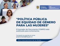 Gobierno conmemoró día de los derechos de las mujeres con nueva política para la equidad de género