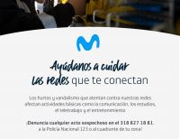 Hurtos a redes de cobre afectan a clientes Movistar en Popayán