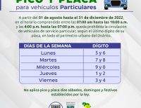 Así quedó el pico y placa para el segundo semestre del 2022 en Buenaventura