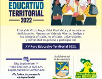 La Alcaldía Distrital de Buenaventura realizará el XV Foro Educativo Territorial 2022