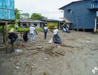 La Asociación de Gestores Ambientales del Pacífico realizó jornada de limpieza de playas en La Bocana en el sector de Changai