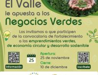 Se abrieron las inscripciones de la convocatoria Negocios Verdes