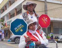 Con música típica de la región y una importante actividad se conmemoró el Día Mundial del Peatón