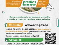 Buscamos 83.501 solicitantes de tierras para que actualicen sus datos y dar trámite a sus procesos