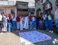 Se conmemoró en Buenaventura el Día Internacional de las Manos Rojas contra el reclutamiento de menores de edad para la guerra