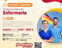 Trabajo en el extranjero, sí hay!  Se abre convocatoria laboral para profesionales en Enfermería interesados en trabajar en Alemania