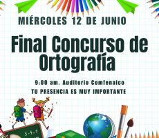 El 12 de junio se realizará la gran final y entrega de premios del Concurso de Ortografía 2024 en Buenaventura