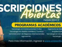 Inscripciones en la Universidad del Pacífico para el segundo semestre de 2024