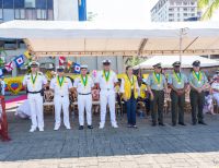 Medallas Pascual de Andagoya y José Prudencio Padilla entregó la Alcaldesa Distrital de Buenaventura durante el desfile del 20 de julio de 2024